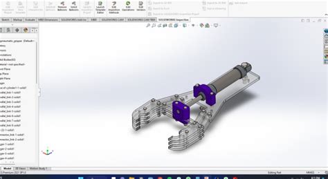 Design a pneumatic gripper by Abdelazizyousry | Fiverr