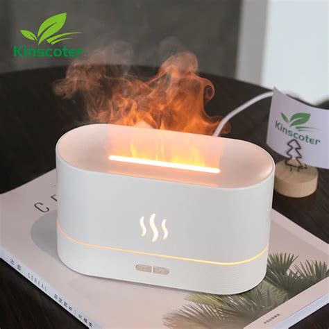 Kinscoter Flame Air Humidifier Fragrant Essential Oil Aroma Diffuser Aromatherapy Machine For ...