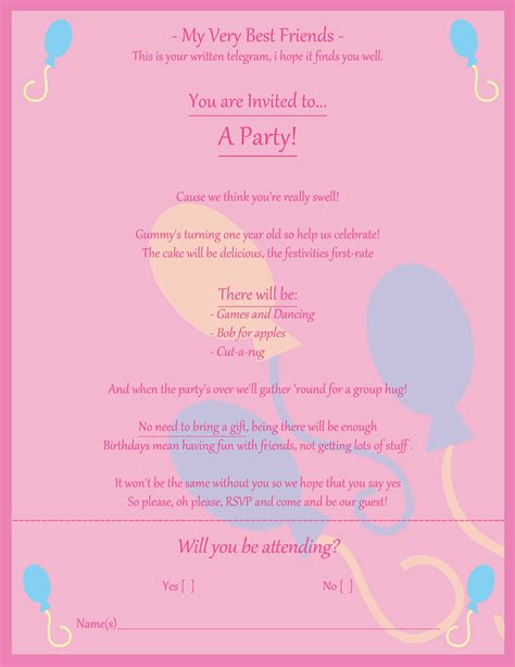 Pinkie Pie's Invitation by SpikesMustache on DeviantArt