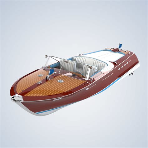 riva aquarama boat 3d model