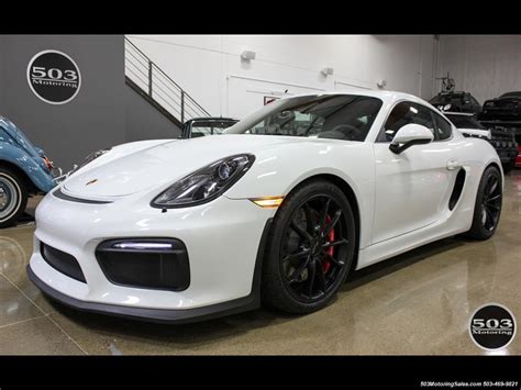 2016 Porsche Cayman GT4; White w/ Full Bucket Seats & 3k Miles!