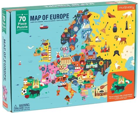 Map of Europe 70-Piece Puzzle | A Mighty Girl