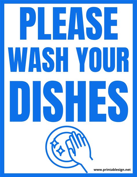 Please Wash Your Dishes Sign | FREE Download Clean Sink, Fun Signs ...