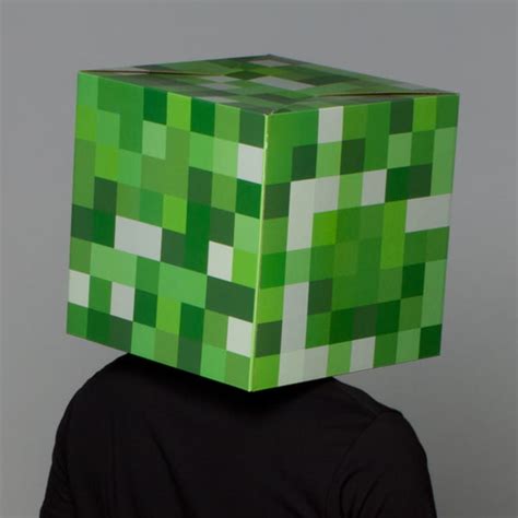 Minecraft Creeper Head Mask Adult Adjustable Halloween Accessory Costume Prop | eBay