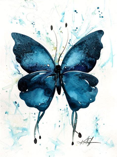 Watercolor Butterfly 7 - Abstract Butterfly Watercolor Painting | Butterfly art painting ...