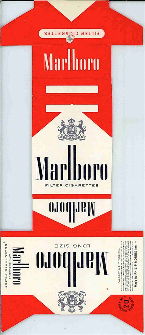 The 1954 Marlboro Cigarettes "Logical" Test Pack | BEACH