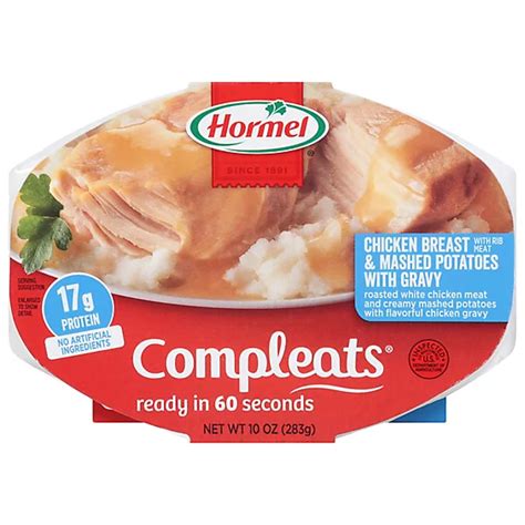 Hormel Compleats Microwave Meals Homestyle Chicken Breast & Gravy With Mashed Potatoes | Fig App