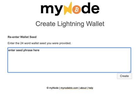 myNode Guide - Lighting Wallet