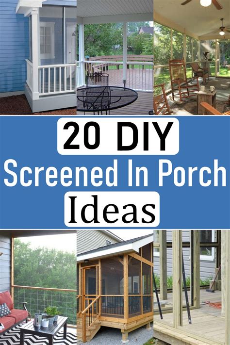 20 DIY Screened In Porch Plans - Craftsy