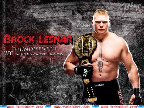 Brock Lesnar with UFC World Heavyweight Champion - Top 2 Best