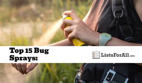 Best Bug Sprays: The Top 15 List - ListsForAll.com