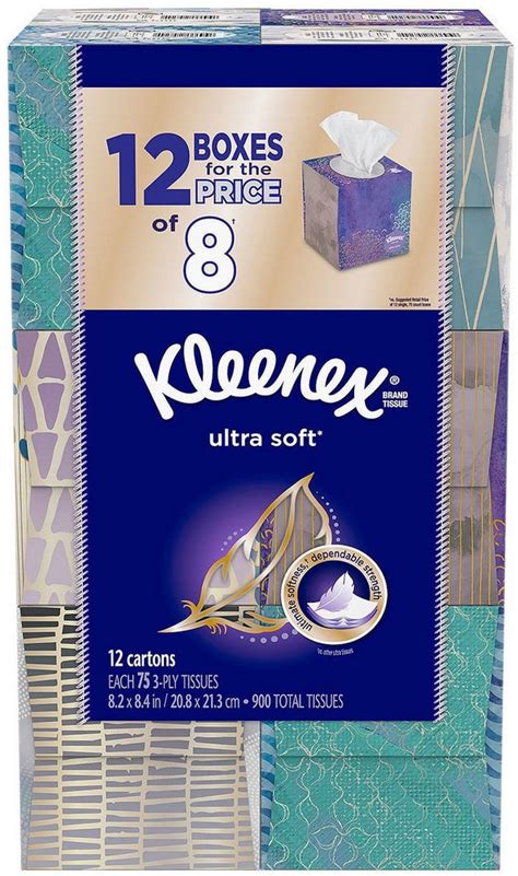 Kleenex 12-Pack Ultra Soft Facial Tissues, 12 ct — Goisco.com