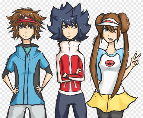 Pokemon Characters Black And White Anime