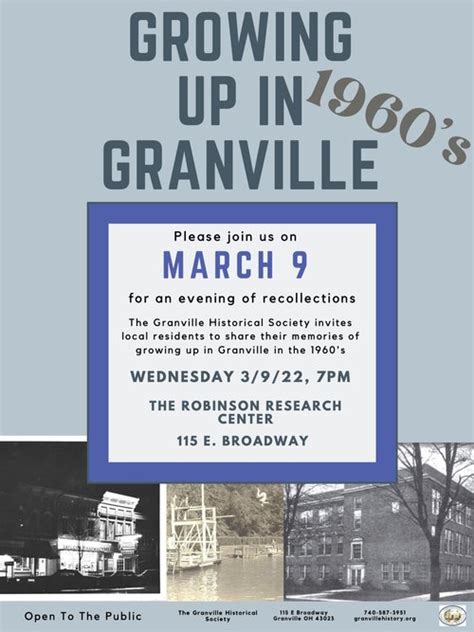 Remembering Granville of the 1960 — The Granville Historical Society