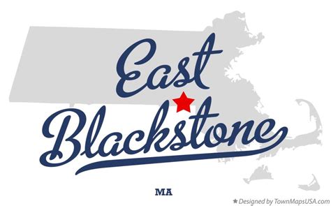 Map of East Blackstone, MA, Massachusetts