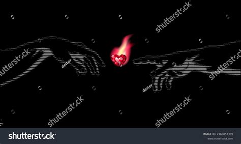 Hands God Adam Going Touch Together Stock Vector (Royalty Free ...