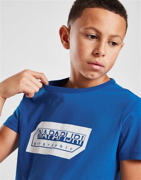 Blauw Napapijri Logo T-Shirt Junior - JD Sports Nederland