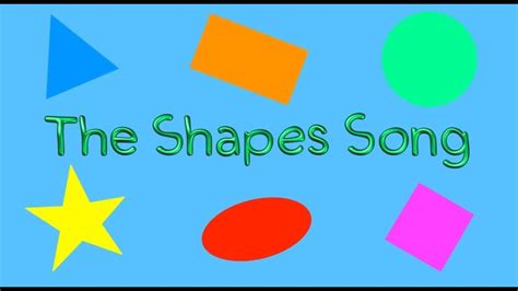 The Shapes Song (children's song for learning basic shapes) | Shape ...