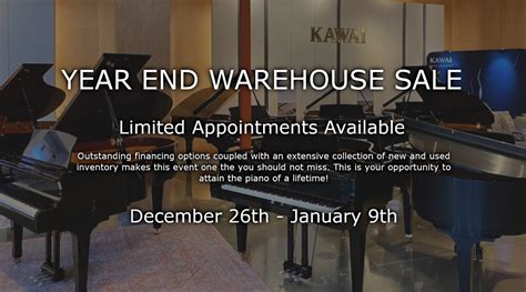 Alamo Music Center's Much Anticipated Year End Warehouse Piano Sale