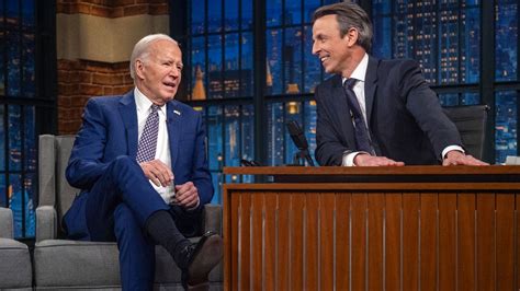 Biden shrugs off age concerns during friendly "Late Night" chat with ...