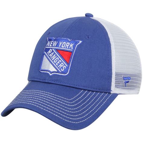 New York Rangers Core Trucker Adjustable Snapback Hat - Royal ...