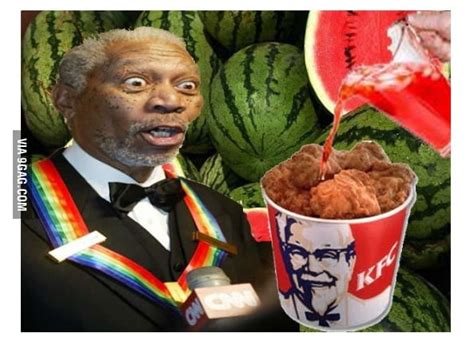 Oh come on, white people too love watermelons and fried chicken - 9GAG