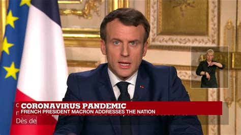 Macron announces 15-day lockdown in French 'war' on coronavirus