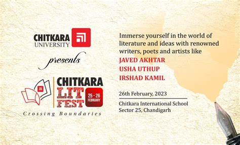 Chitkara Lit Fest - A Celebration of Literature and the Arts