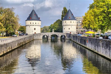 Kortrijk Tower Bridge Belgium Stock Image - Image of europe, details: 20587281