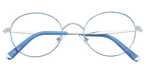 Skylar Round Prescription Glasses - Blue | Women's Eyeglasses | Payne ...