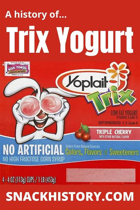 Trix Yogurt (History, Ingredients, Pictures, Commercials) - Snack History