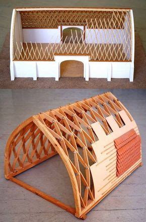 Lamella Roof - Open Source Ecology | Roof truss design, House design, Woodworking