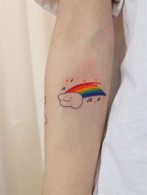 Discover 88+ cloud and rainbow tattoo best - esthdonghoadian