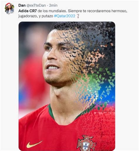 Cristiano Ronaldo fue blanco de memes tras la eliminación de Portugal