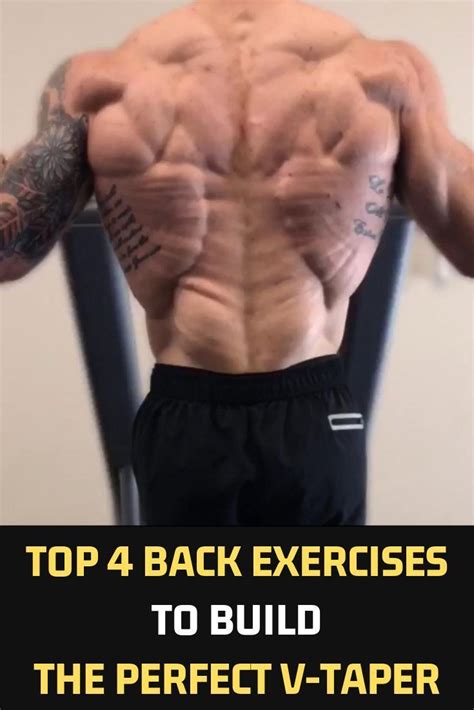 Top 4 Back Exercises To Build The Perfect V-Taper Here are four exercises that I do on every ...