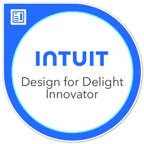 Intuit Design for Delight Innovator - Credly