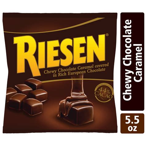 Riesen Chocolate Covered Chewy Caramel Candy, 2.65 Oz - Walmart.com