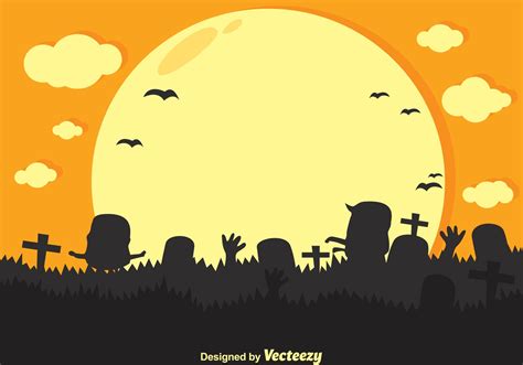 Vector Zombie Cartoon Silhouette 91859 Vector Art at Vecteezy