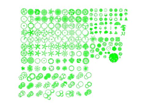 Tree blocks in AutoCAD | Download CAD free (1.24 MB) | Bibliocad