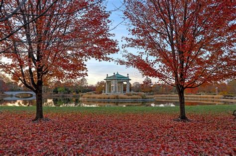 Fall Foliage Around the Forest Park Bandstand in St. Louis, Missouri ...