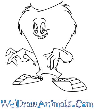 How to Draw Gossamer From Looney Tunes