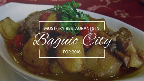 TOP PICKS: Must-try Homegrown Restaurants in Baguio | Blogs, Travel ...