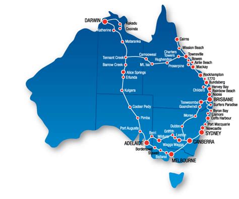 East Coast Australia Map Detailed