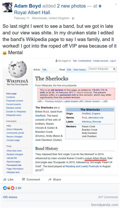 10+ Of The Funniest Wikipedia Edits By Internet Vandals | Bored Panda