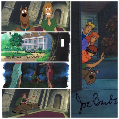 Scooby Doo Production Animation Cel Of Scooby With 3D Glasses From Hanna Barbera Signed By Bob ...