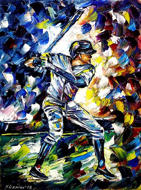 Baseball player Painting by Mirek Kuzniar | Saatchi Art