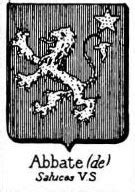 Abbate Family Crest, Coat of Arms and Name History