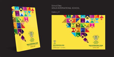 School Diary Cover Page Design :: Behance