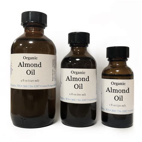 Almond Oil, Organic - Living Earth Herbs Apothecary | Organic Bulk ...