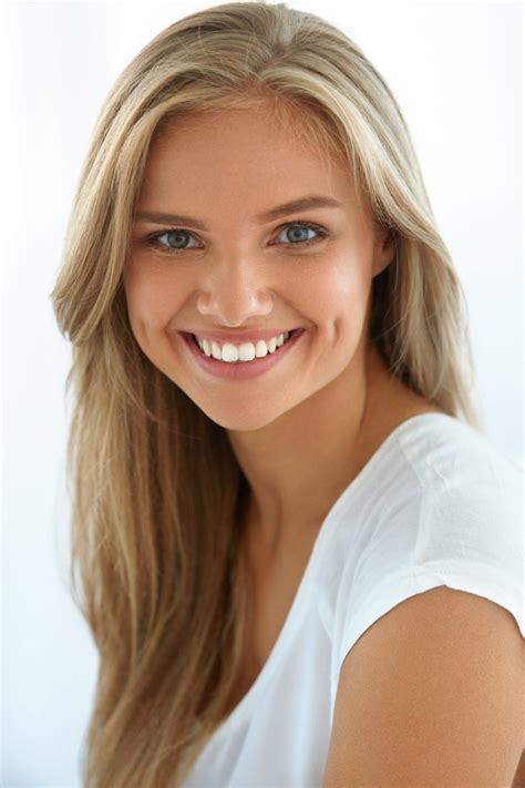 Beauty Woman Portrait. Girl With Beautiful Face Smiling | Love Your Smile